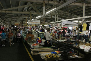 Inside at Cowtown Farmers market